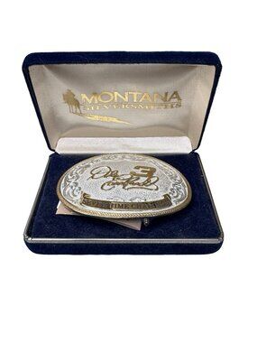 Montana Silversmiths Dale Earnhardt Sr. Seven-Time Champion Belt Buckle NEW Case